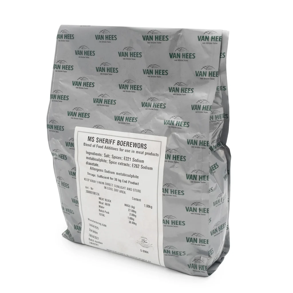 Spices VHFS Sheriff Boerewors (Msg/Gluten Free)1Kg (1)