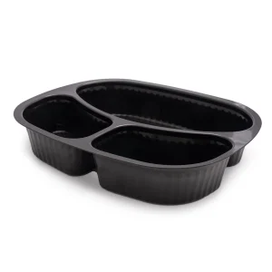 Oval Meal Tray 3 Div [T731] (250)